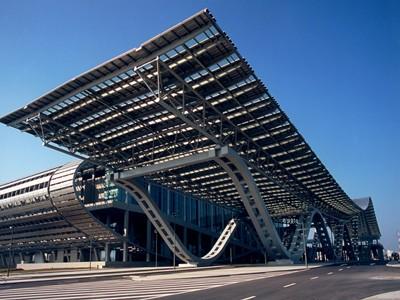 The steel structure of Xiamen exhibition center