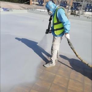 2500㎡ Roof Waterproofing Renovation with Spray Polyurea PS500A