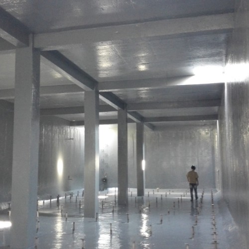 Spray polyurea for Sewage treatment tank