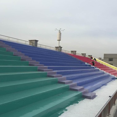 Stadium stands spray polyurea waterproofing coating